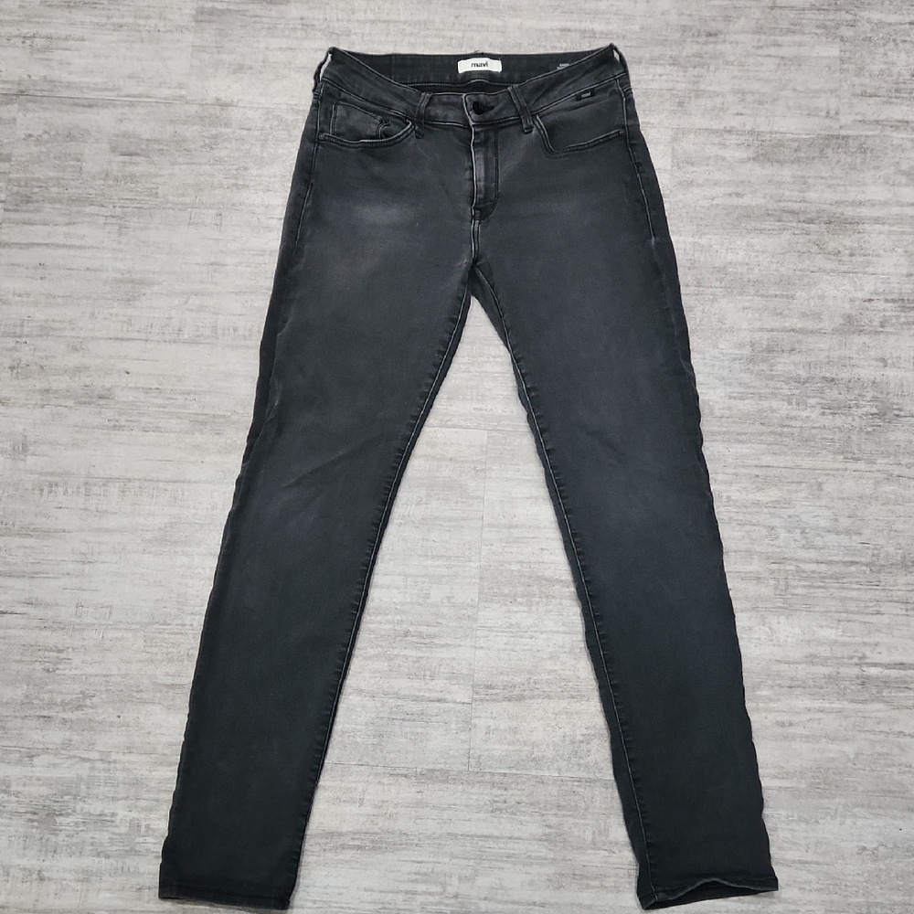 Mavi Women's Emma Slim Boyfriend Jeans In Stay Black supersoft, Size 29 X 32.